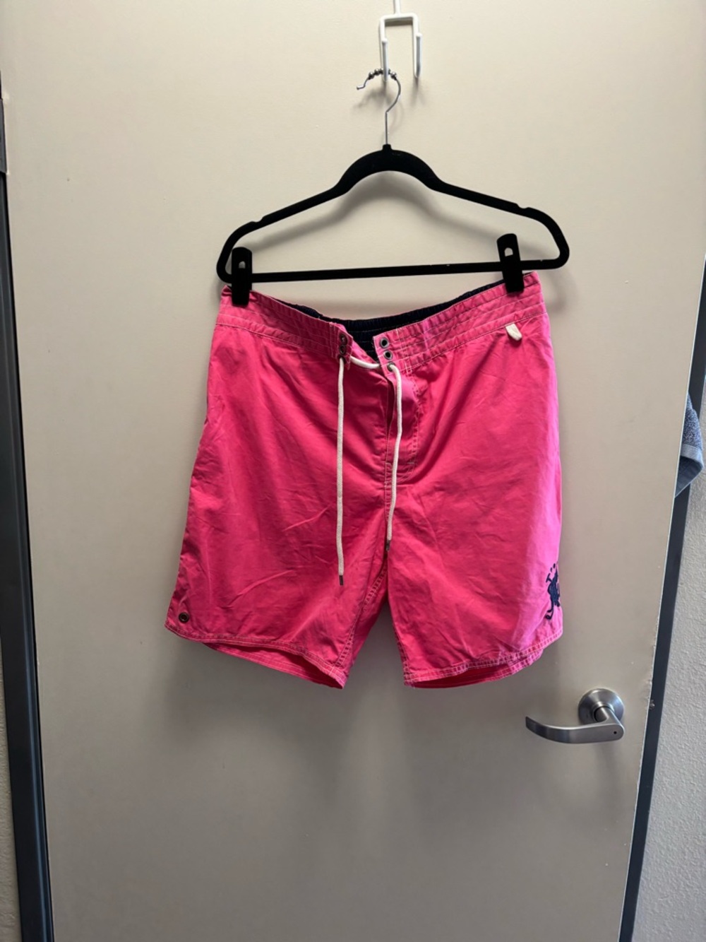 Polo by Ralph Lauren Navy & Hot Pink Swim Trunks